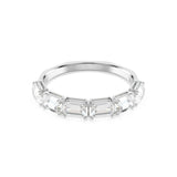 Swarovski Brazalete Millenia, Talla octogonal, Blanco, Baño de rodio