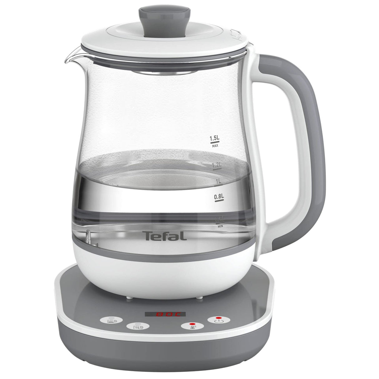 TEFAL BJ551B10 Tastea Machine a the en verre 1,5 L, 8 reglages, Panier a the amovible acier inoxydable, Maintien au chaud, Base