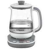 TEFAL BJ551B10 Tastea Machine a the en verre 1,5 L, 8 reglages, Panier a the amovible acier inoxydable, Maintien au chaud, Base
