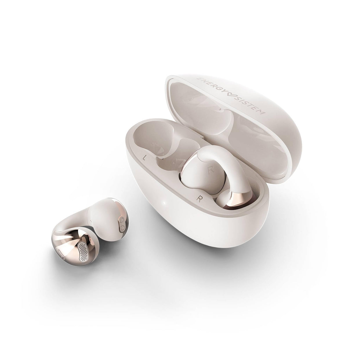 Energy Sistem Coolpods - Auriculares Bluetooth inalámbricos Open Sound - 25H batería, cancelación de Ruido en Llamadas, IPX4 Resistentes al Agua, cómodos y Flexibles