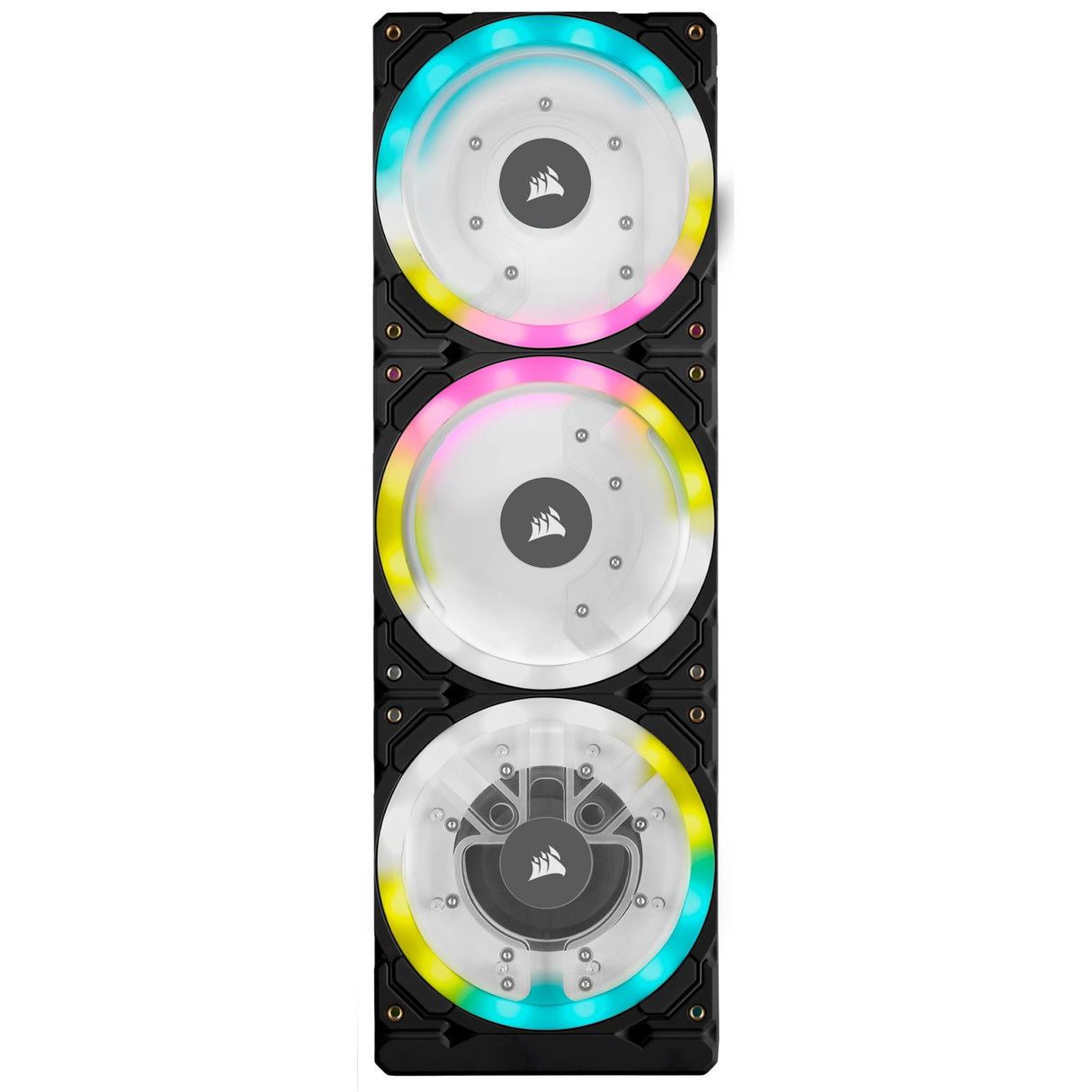 Corsair Hydro X Series XD7 RGB Pack de Bomba/Depósito (Sistema de Placa de Distribución de 360 mm, Bomba PWM D5, Depósito de 140 ml, 36 LED RGB Direccionables Individualmente) Negro