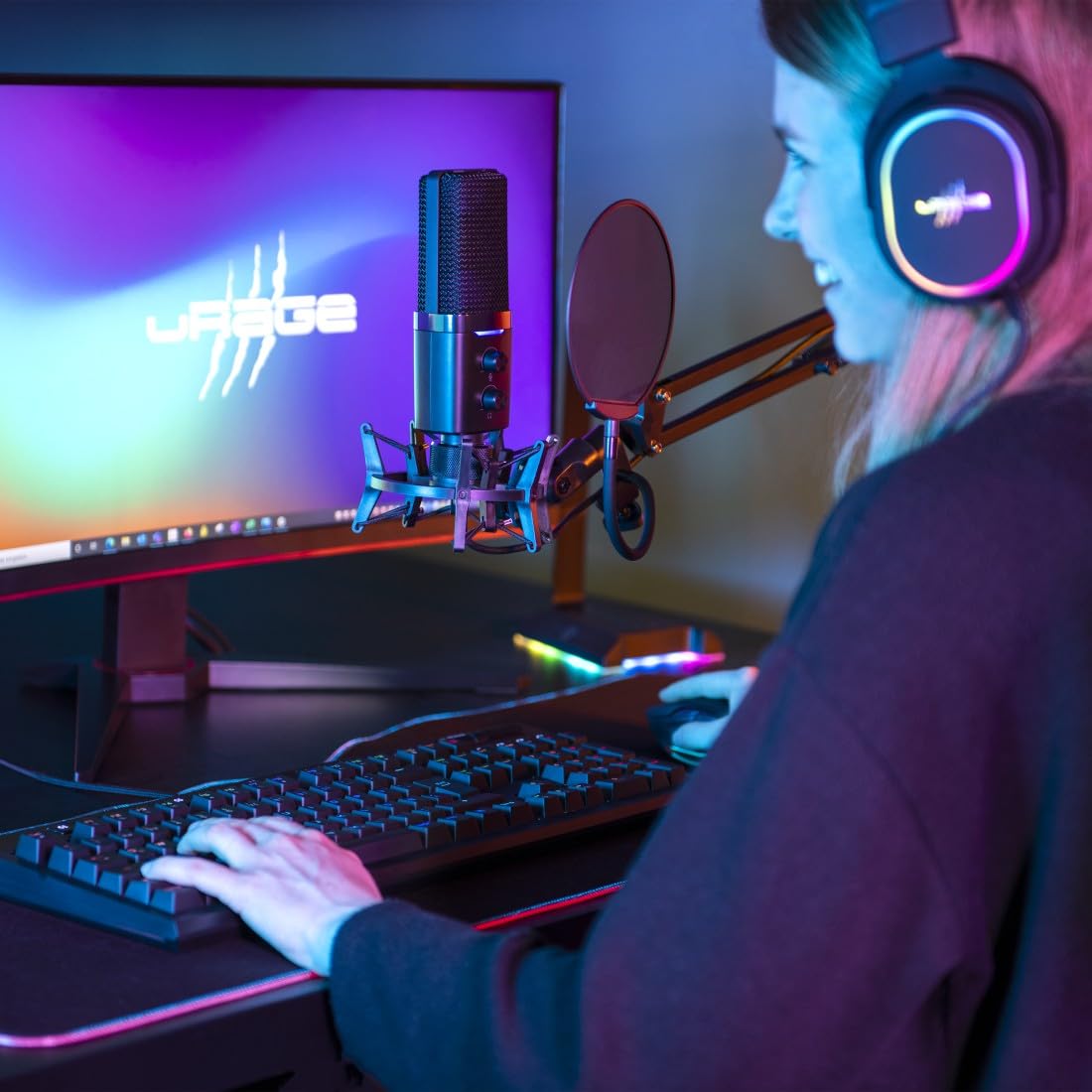 uRage - Micrófono de Streaming Stream 900 HD Studio