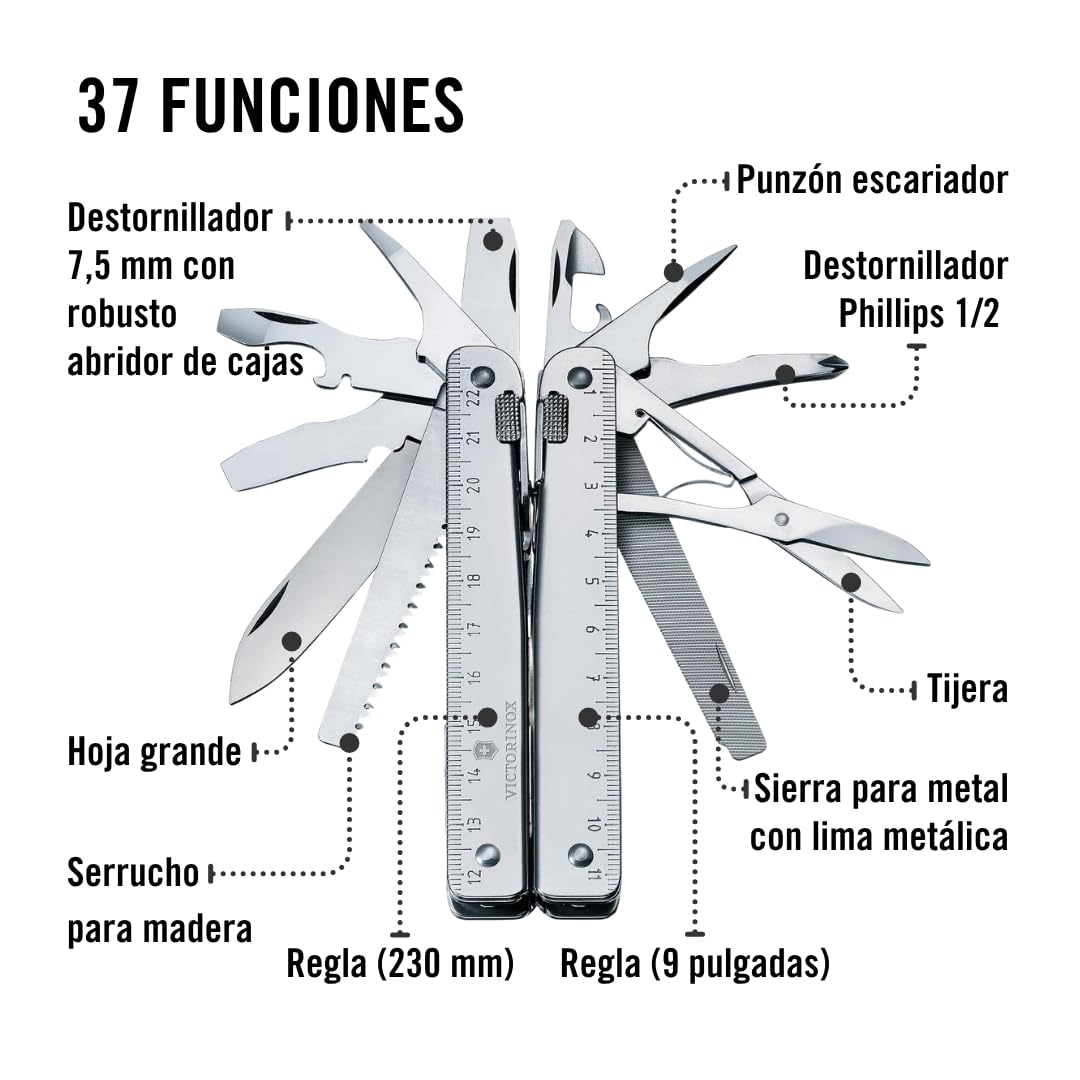 Victorinox Swisstool X Plus, Navaja multiusos suiza en Funda de Nailon