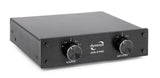 Dynavox AUX-S Pro - Conmutador de extensión de Entrada con 5 entradas RCA para Dos amplificadores estéreo y Envolvente, Color Negro
