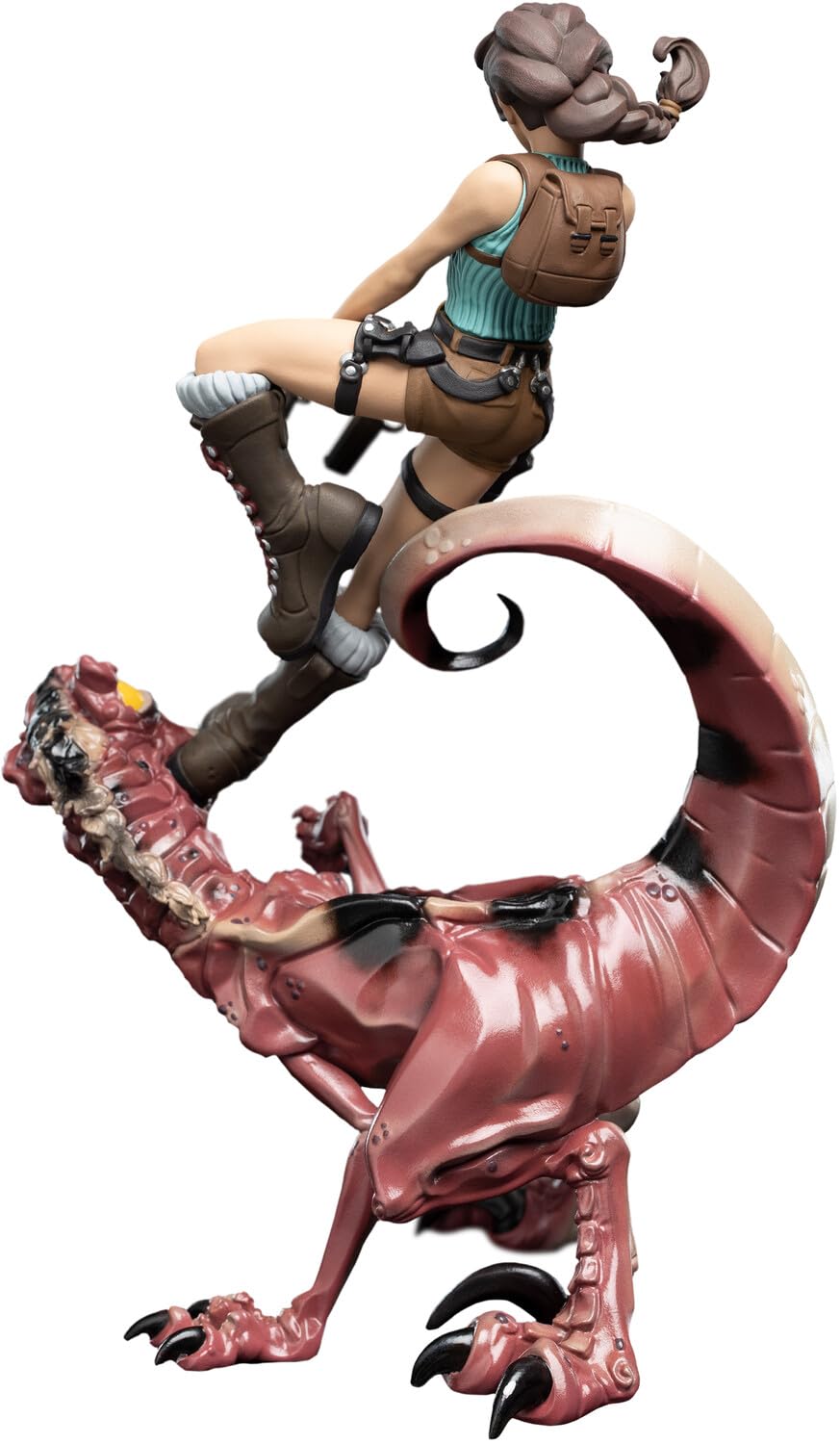 Weta Workshop Tomb Raider - Figura de Mini Epics Lara Croft & Raptor (24 cm)
