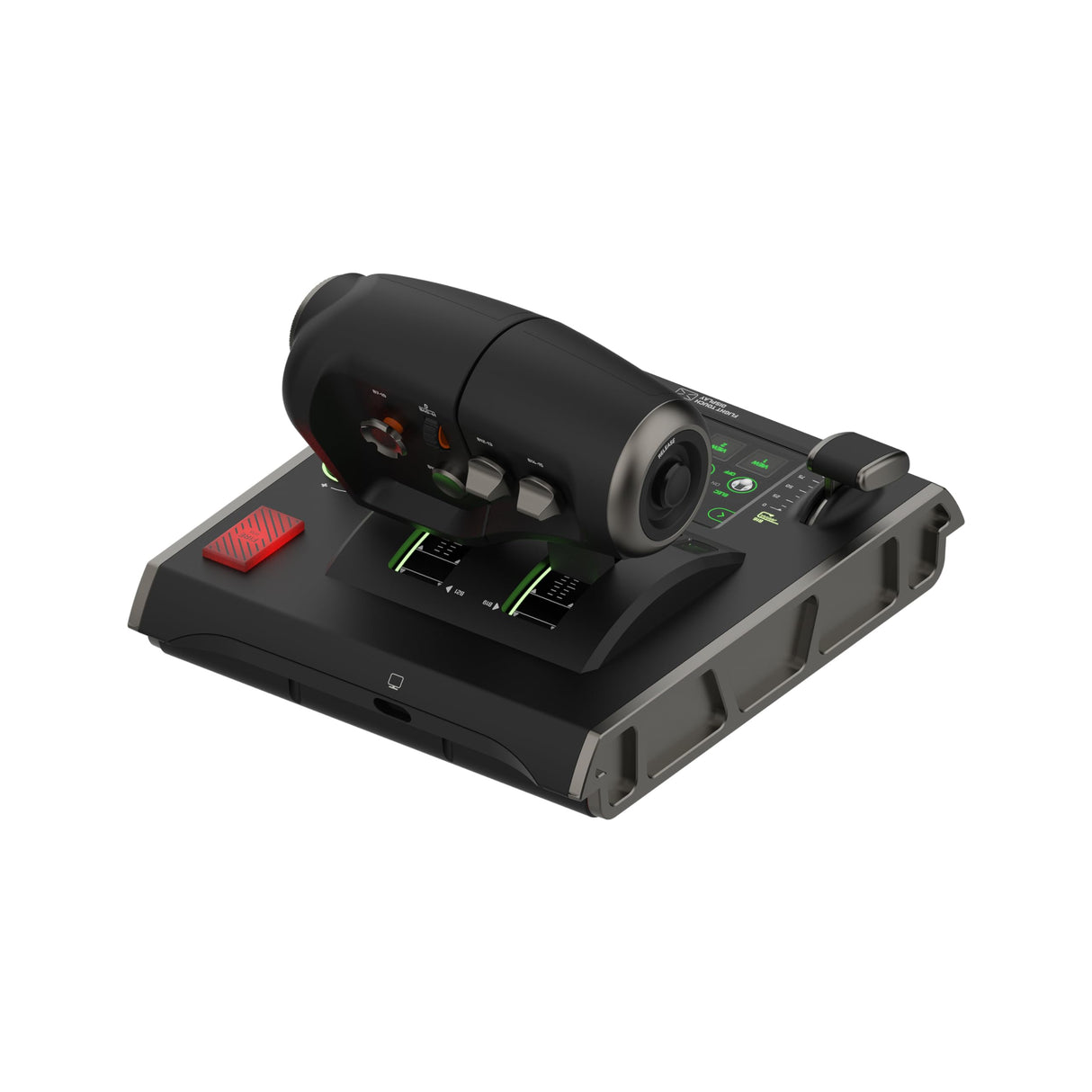 Turtle Beach VelocityOne Flightdeck - Joystick y Acelerador de Sistema Simulador HOTAS Universa con Pantalla táctil y Botones, HUD Montado en la Palanca y Sensores sin Contacto en Windows 10 & 11