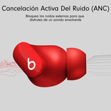 Beats Studio Buds – Auriculares intraurales Totalmente inalámbricos con cancelación del Ruido – Auriculares Bluetooth Resistentes al Sudor, compatibles con Apple y Android – Rojo