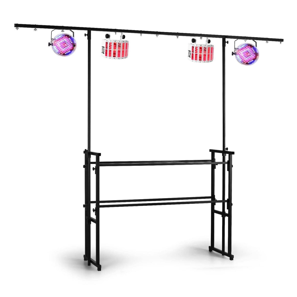 Audibax DS10-DJ Soporte DJ Profesional con Puente de Luces