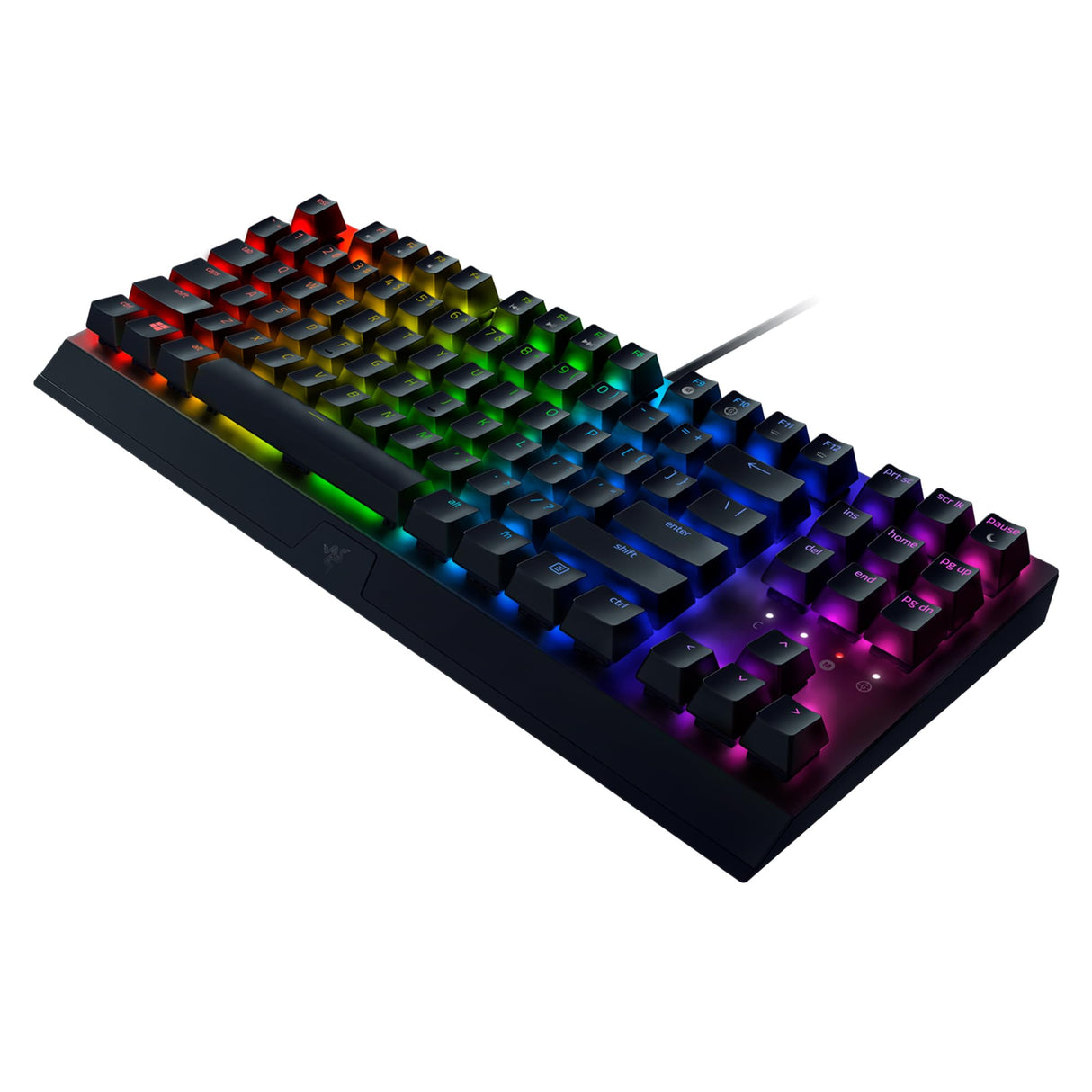 Razer BlackWidow V3 Tenkeyless (Yellow Switch) - Teclado compacto para juegos con interruptores mecánicos (teclas ABS, iluminación RGB Chroma) Teclado Español - Negro