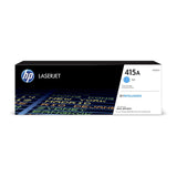 HP 415A W2031A, Cian, Cartucho Tóner Original, de 2.100 páginas, para impresoras HP Color LaserJet Pro M454dw, M454dn, MFP M479fdw, MFP M479dw, MFP M479fdn y MFP M479fnw