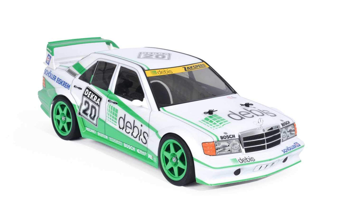 Tamiya 58656 – 1:10 RC MB 190E debis Zakspeed TT-01E, Coche teledirigido/vehículo, construcción de maquetas, Kit de construcción, Hobby, Manualidades, Modelo, Montaje