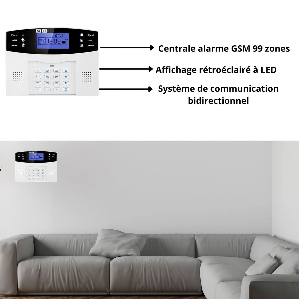 Alarma Grande casa inalámbrica gsm lifebox Evolution Animal Kit-8