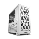 Sharkoon MS-Y1000 - Caja de Ordenador, PC Gaming, Micro-ATX, Blanco