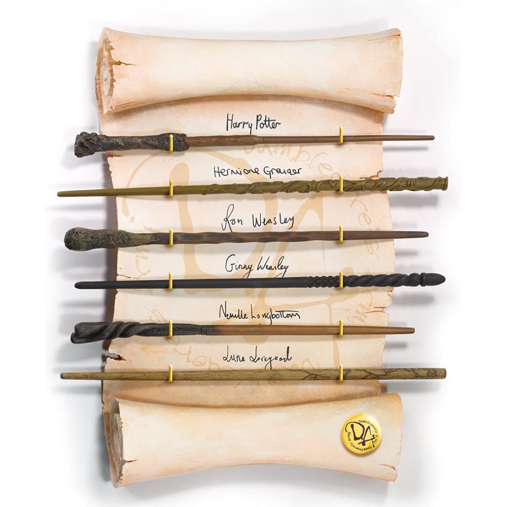 The Noble Collection-NOB00NN7728 Harry Potter Hermione Granger Ron Ginny Weasley Neville Longbottom Varita de Luna Lovegood REPLICAS, color beige, unica (NOB00NN7728)