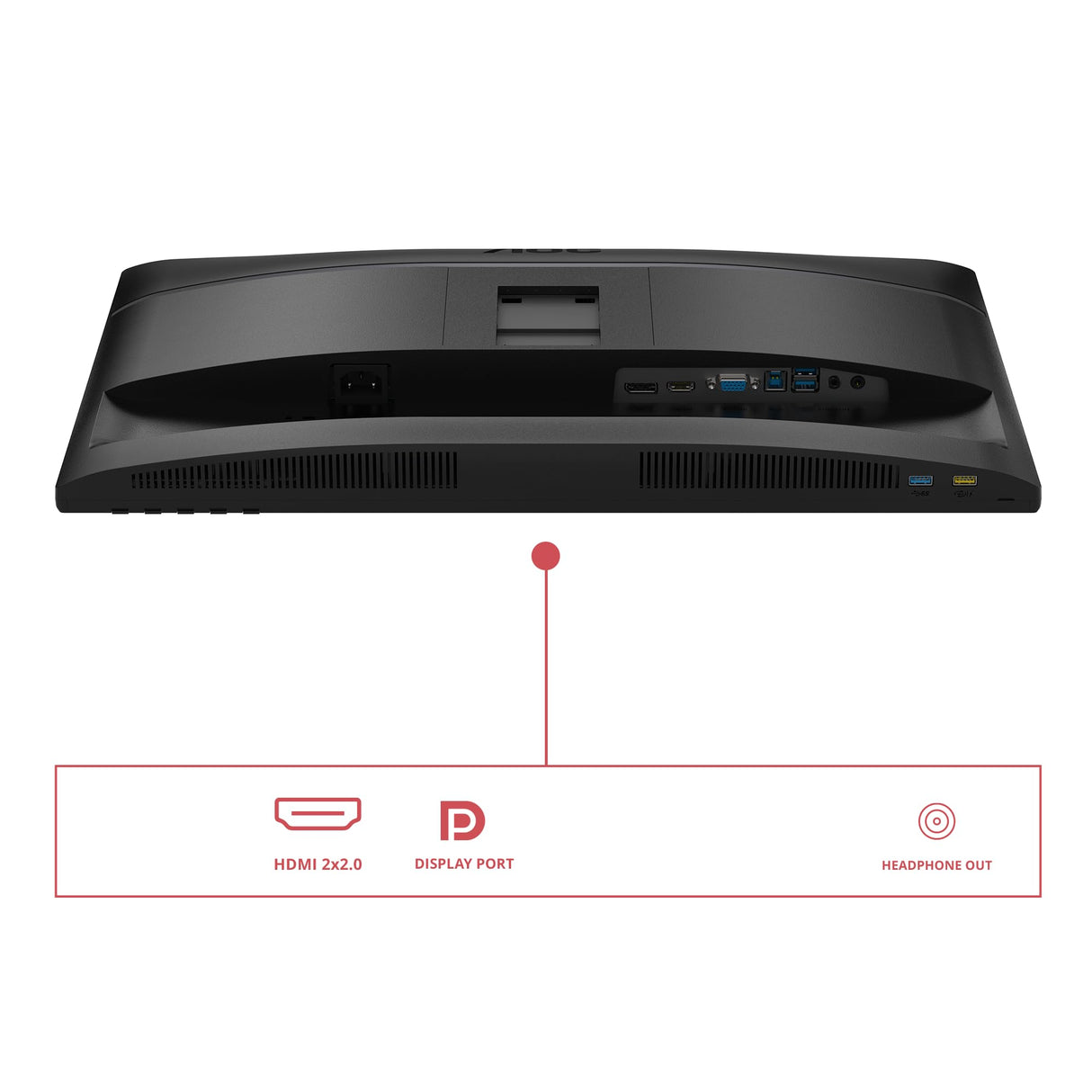 AOC U34E2M Monitor 34 Pulgadas UWQHD, 100Hz, VA, 4 ms GtG, Adaptive Sync. (3440x1440, 2x HDMI 2.0, 1x DP 1.2), Negro