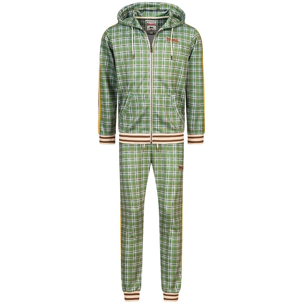 Lonsdale Littlestone Chándal, Verde, Amarillo y Crudo, M para Hombre