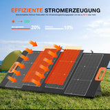 YARD FORCE Panel Solar portátil de 100 W LX SPP10 para generador Solar en casa, IP65 Resistente al Agua, Cargador Solar Plegable, Compatible con Yard Force Power Station para Camping al Aire Libre