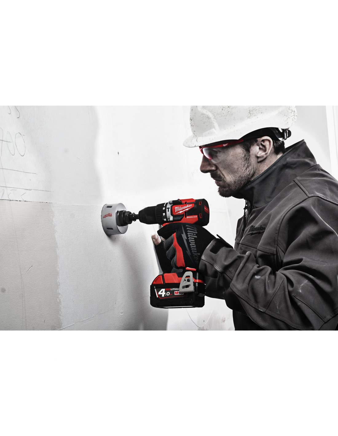 Milwaukee 4933464558 M18 CBLPD-502C - Taladro percutor (18 V, 5,0 Ah, sin escobillas)