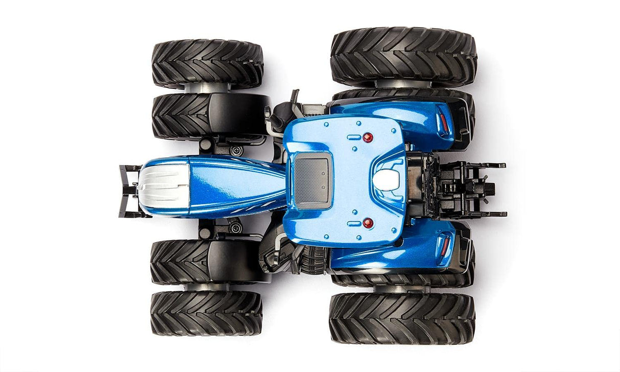 siku 6739, Tractor New Holland T7.315, 1:32, Azul, Metal/Plástico, Teledirigido, Incluye mando de control remoto Bluetooth, Con neumáticos dobles desmontables, Control vía app posible