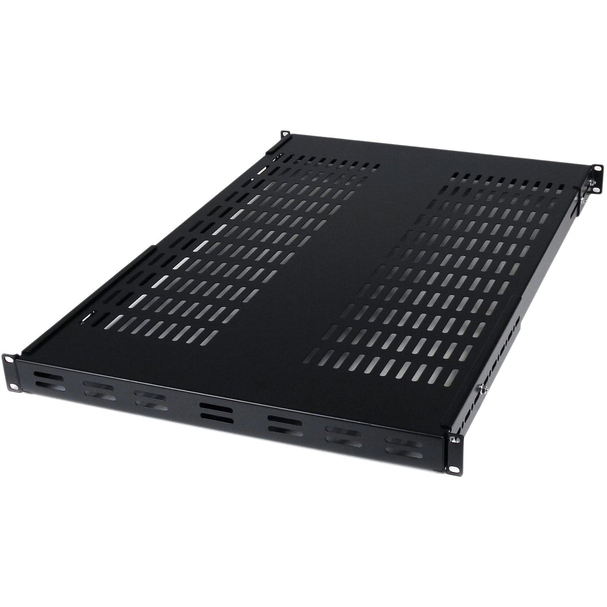 StarTech.com Estante Ajustable 1U Ventilado para Rack de Servidores, 79,3kg, Bandeja Universal de 19 Pulgadas Ajustable de 49,5 a 96,5cm, 27,5" ( 69,8cm) de Profundidad (ADJSHELF)