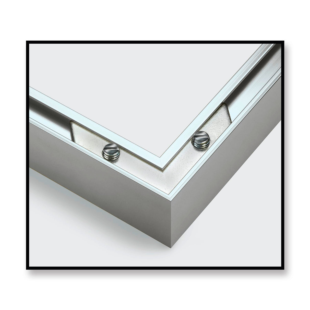 Schipper Maestra Pintura por números, Marco de Aluminio políptico 132 x 72 cm, Plata sin Cristal para su Obra de Arte, fácil Montaje, Color Plateado (605280901)