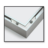 Schipper Maestra Pintura por números, Marco de Aluminio políptico 132 x 72 cm, Plata sin Cristal para su Obra de Arte, fácil Montaje, Color Plateado (605280901)