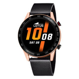 Reloj Lotus para Hombre 50025/1 Smartwatch Caja de Aleacion de Zinc Rosa Correa de Acero Inoxidable 316l Negro