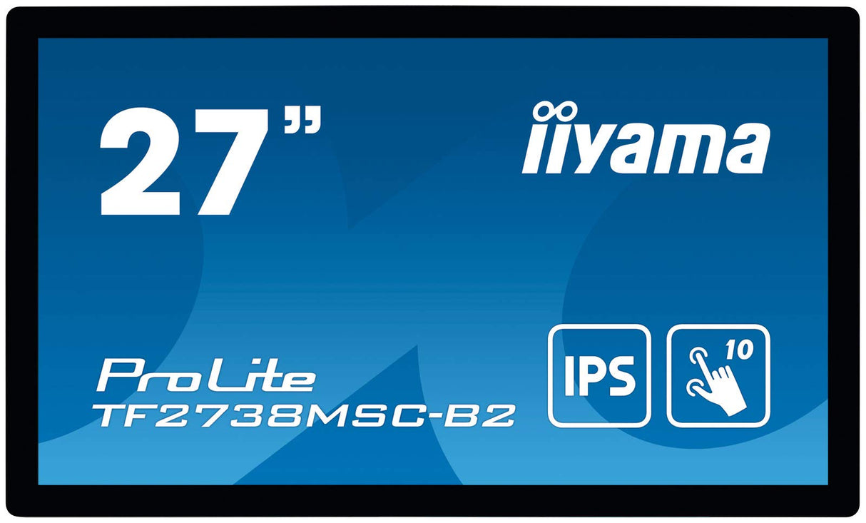 iiyama Prolite TF2738MSC-B2 Monitor Pantalla táctil 68,6 cm (27") 1920 x 1080 Pixeles Multi-Touch Multi-Usuario Negro