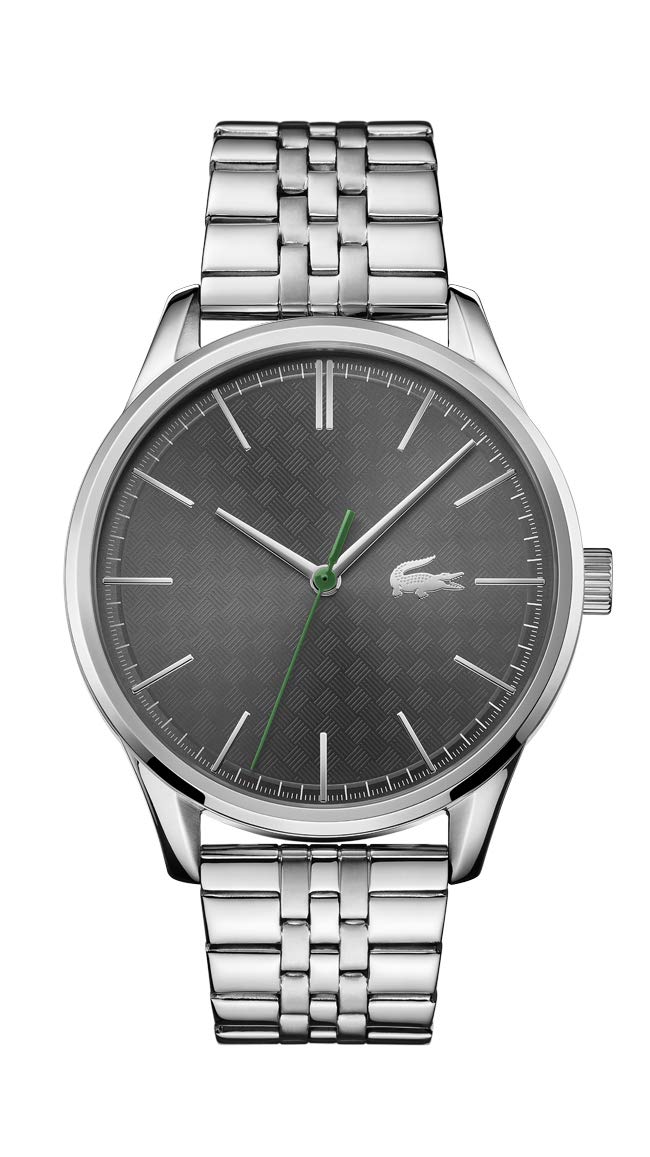 Lacoste Reloj Analógico de Cuarzo para Hombre Colección Vienna con Correa de Acero Inoxidable Plateada - 2011073