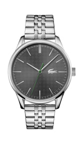 Lacoste Reloj Analógico de Cuarzo para Hombre Colección Vienna con Correa de Acero Inoxidable Plateada - 2011073