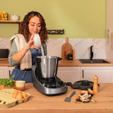 Cecotec Robot de Cocina Multifunción Mambo Touch con Jarra Habana. 1600 W, 37 Funciones, Pantalla Táctil TFT 5" con Recetario Integrado, 3,3 Litros, APP, Báscula y Jarra de Acero Inox + Habana