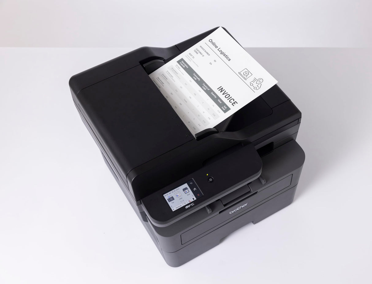 Brother MFCL2800DW, Impresora multifunción láser Monocromo WiFi con fax, impresión automática a Doble Cara y ADF de 50 Hojas