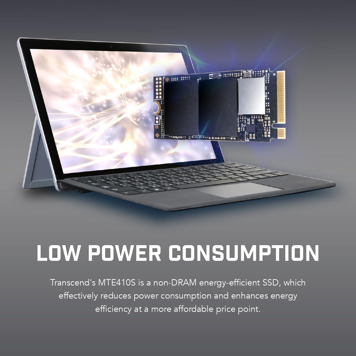 Transcend 1TB M.2 NVMe SSD 2242 PCIe Gen4x4 MTE410S Máx. Lectura/Escritura: 5,000 MB/s/4,300 MB/s TS1TMTE410S