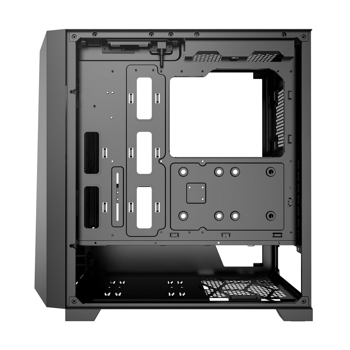 Xilence Xilent X X912.ARGB - Carcasa para PC para Gaming, 3 Ventiladores ARGB de 120 mm, 1 Ventilador Negro, Caja de Torre ATX Midi Midi, Panel Frontal de Malla para un Buen Flujo de Aire y Placa de