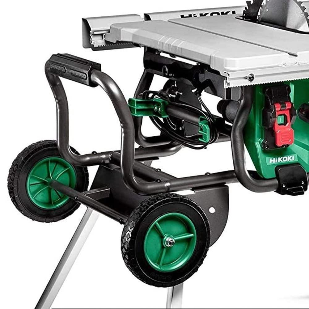 Sierra de mesa HiKOKI C10RJ (1500W, hoja de sierra Ø255mm, arranque suave, tope paralelo, extensión de mesa, freno eléctrico, protección contra sobrecarga, hoja de sierra, incl. mesa inferior)