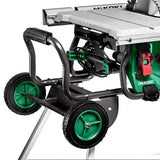 Sierra de mesa HiKOKI C10RJ (1500W, hoja de sierra Ø255mm, arranque suave, tope paralelo, extensión de mesa, freno eléctrico, protección contra sobrecarga, hoja de sierra, incl. mesa inferior)