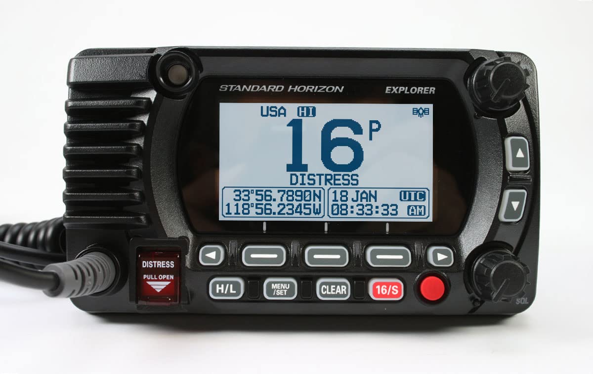STANDARD_HORIZON NF-210 VHF DSC Clase D Marca Modelo GX1800GPS/E con Receptor GPS Y Posibilidad DE Segunda ESTACIÓN REMOTA, Unisex-Adult, Black