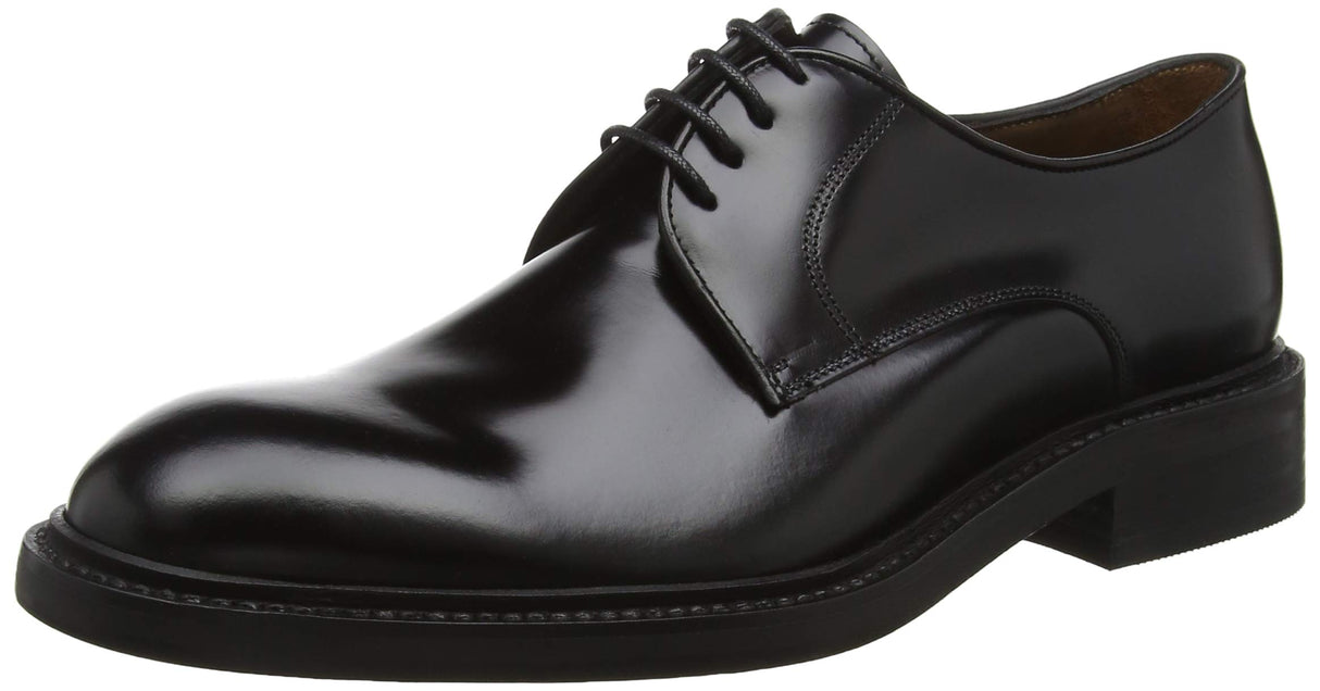 Lottusse L6710, Zapatos Derby con Cordones Hombre, Negro (Jocker P. Negro), 47 EU Ancho
