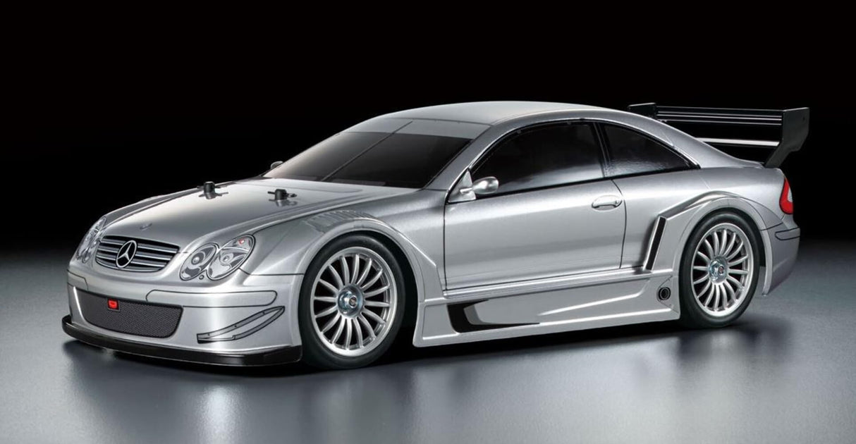 Tamiya 58722 1:10 RC MB CLK AMG 2002 TT-02 - Coche teledirigido, vehículo, modelismo, Montaje, Hobby, Kit RC, sin Pintar, Coche RC