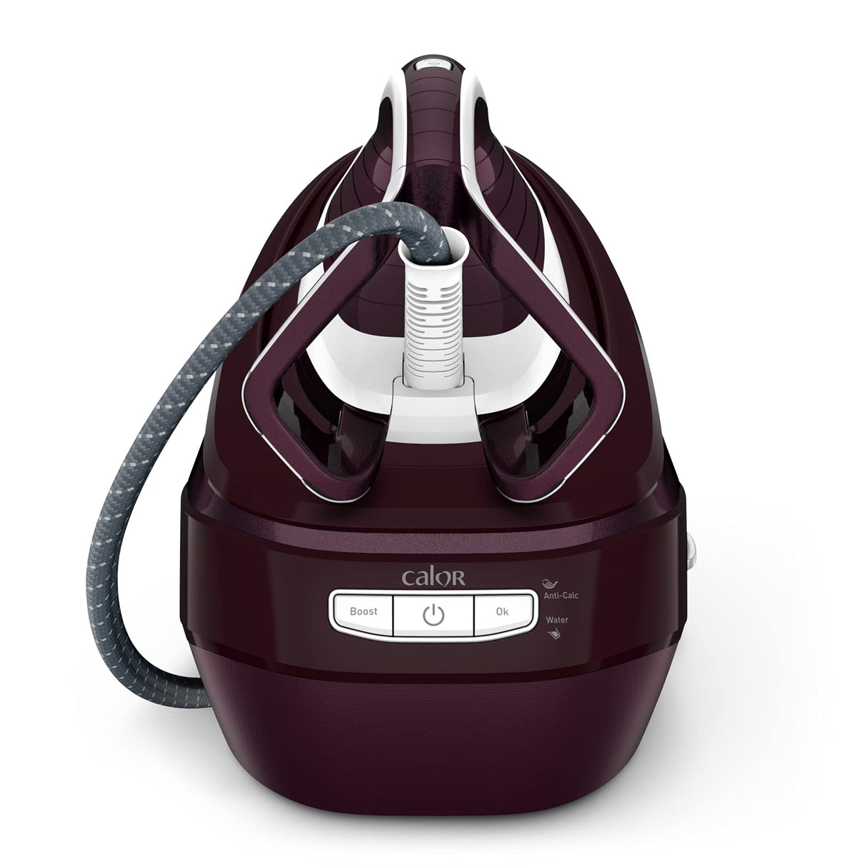 Calor Pro Express Vision Central Vapor, Luz Smart LED sobre Hierro, Presión de 8,3 bares, Ultraputente, Flujo de vapor 180 g/min, Jet Steam 680 g/min, Antical, Fabricado en Francia GV9810C0