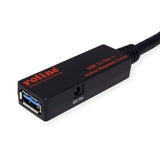 ROLINE Cable repetidor Activo USB 3.2 Gen 1, Negro, 20 m