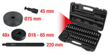 KS Tools 700.1350 - Pack de 51 extractores de cojinetes y casquillos