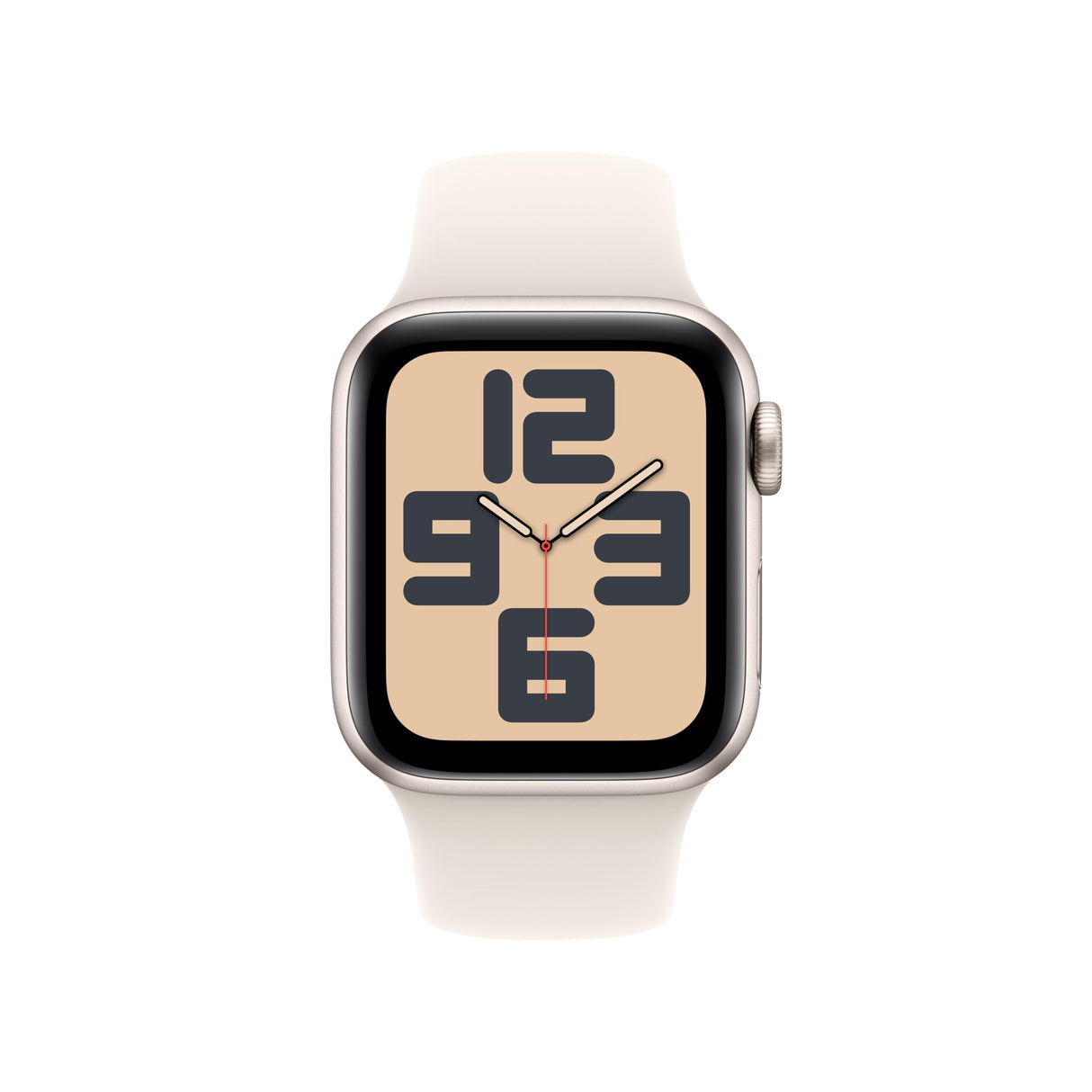 Apple Watch SE de 2.ª generación GPS Smartwatch con Caja de Aluminio en Blanco Estrella de 40 mm y Correa Deportiva Blanco Estrella - Talla S/M. Monitores de entreno y sueño y Resistencia al Agua
