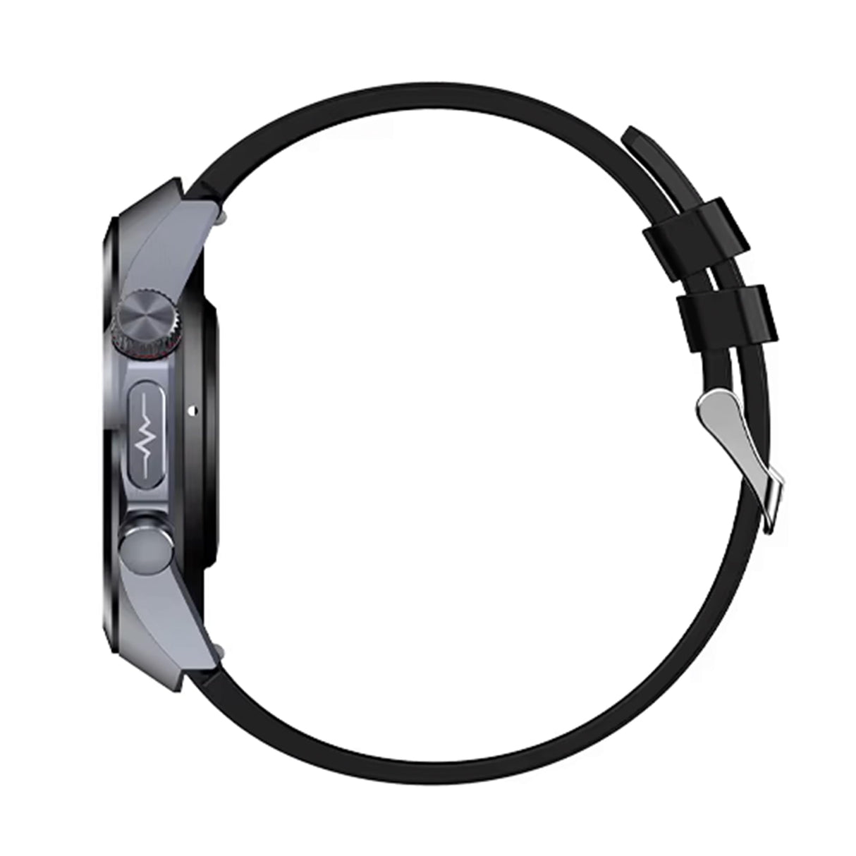 Knauermann PRO 3 Plus redondo (2025), reloj sanitario, reloj inteligente con función telefónica, pectoral ECG Plus HRV y función SOS, pantalla AMOLED BT Bluetooth, apnea del sueño, correa de silicona,