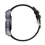 Knauermann PRO 3 Plus redondo (2025), reloj sanitario, reloj inteligente con función telefónica, pectoral ECG Plus HRV y función SOS, pantalla AMOLED BT Bluetooth, apnea del sueño, correa de silicona,