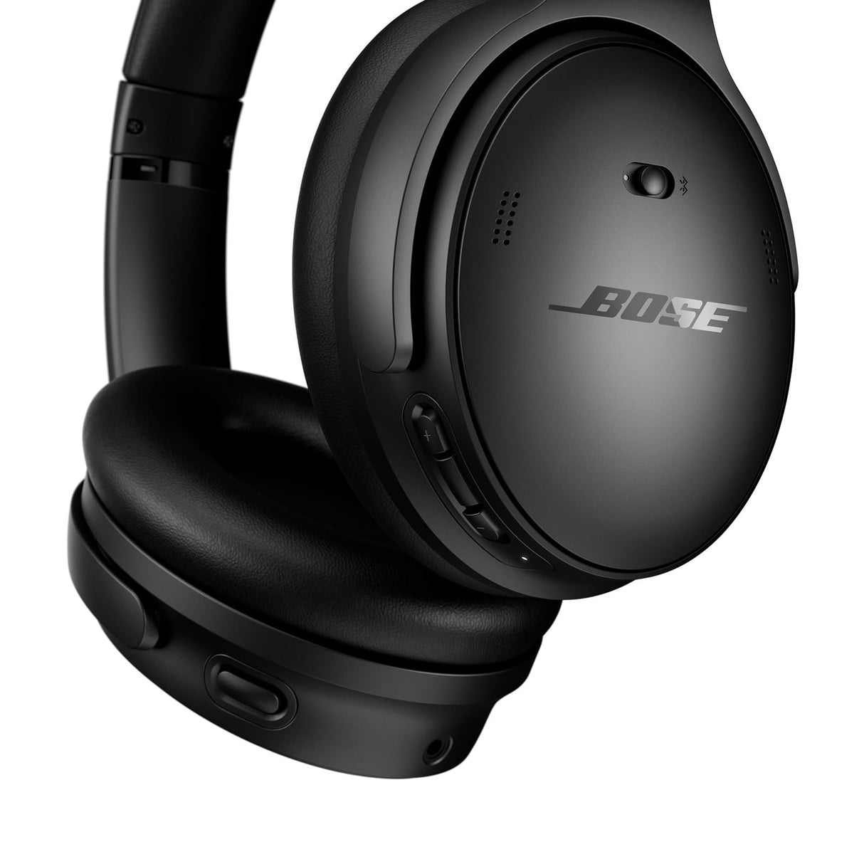 Bose QuietComfort Headphones, Auriculares inalámbricos con cancelación de ruido, Auriculares de diadema con Bluetooth, micrófono y cable con hasta 24 horas de autonomía, Negro