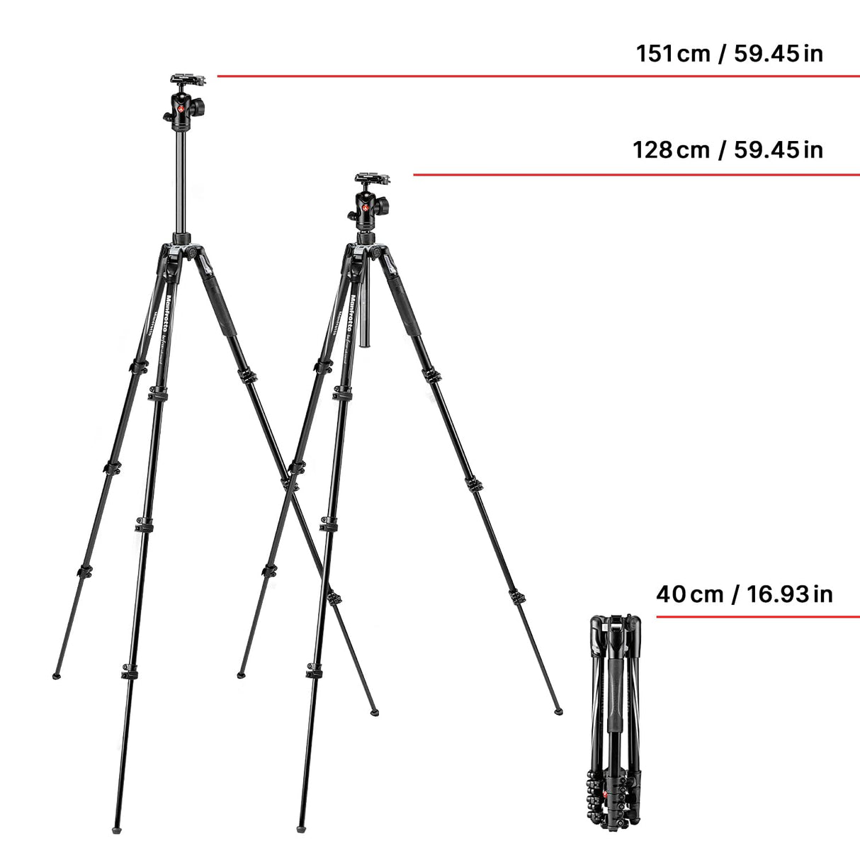 MANFROTTO Trépied MKBFRLA4BK-BH Befree Advanced