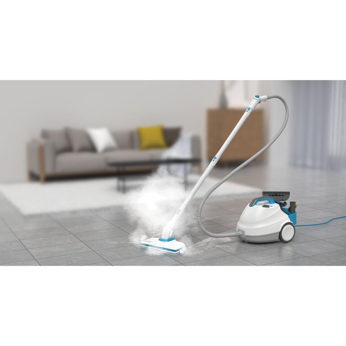 BLACK+DECKER Mopa a Vapor Presurizada Multifunción, 2300W, Incluye 14 accesorios, BHSMP2314-QS
