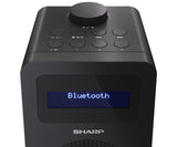 SharpDR-430(BK) Radio Digital sobremesa Tokyo - Radio Dab+, Dab y FM con RDS, BT 5.0, Alimentación USB, Mini Jack, Antena telescópica, búsqueda automatica, Hora y Fecha Auto, Alarma, 5w, Negro