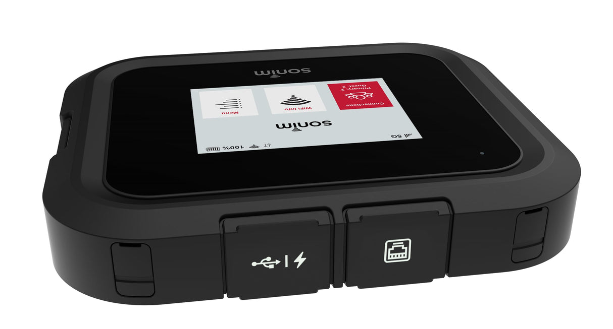 Sonim Zenith H500 - Punto de Acceso inalámbrico 5G (6000 mAh, MIL-STD-810H, Pantalla táctil, hasta 32 Dispositivos), Color Negro